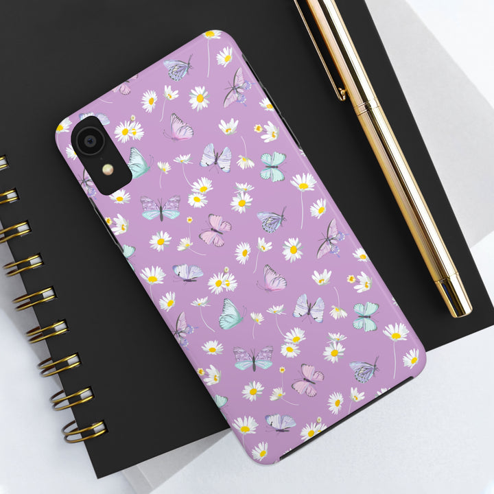 Butterfly & Flowers Tough iPhone Cases - Madee's Boutique Phone Case Printify Accessories Aesthetic Case IphoneAesthetic Case PhoneiPhone 14