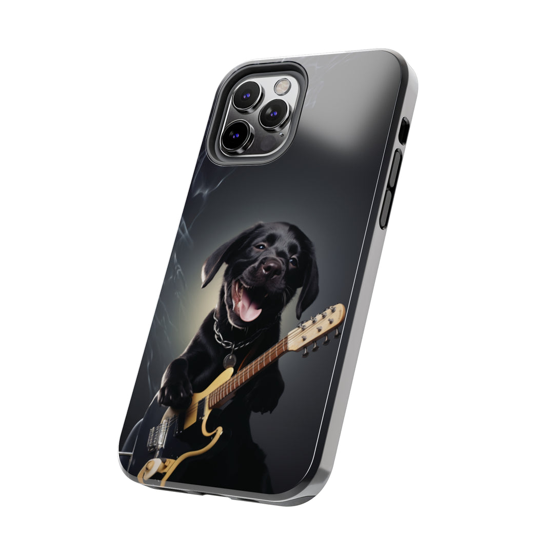 Cool Dog Guitar Tough iPhone Cases MADEE'S EXCLUSIVES - Madee's Boutique Phone Case Print On Demand Partners Accessories aesthetic mobile coveraesthetic phone casesiPhone 12 Mini