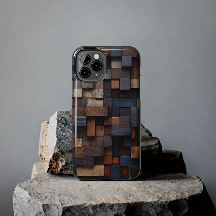 Colored Wood Design Tough iPhone Cases MADEE'S EXCLUSIVES - Madee's Boutique Phone Case Print On Demand Partners Accessories aesthetic mobile coveraesthetic phone casesiPhone 12 Mini