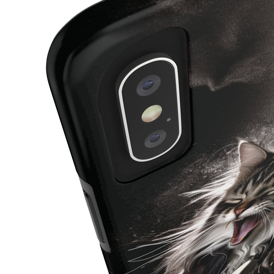 Cool Cat Playing Guitar Music Tough Phone Cases MADEE'S EXCLUSIVES - Madee's Boutique Phone Case Print On Demand Partners Accessories aesthetic mobile coveraesthetic phone casesiPhone 12 Mini