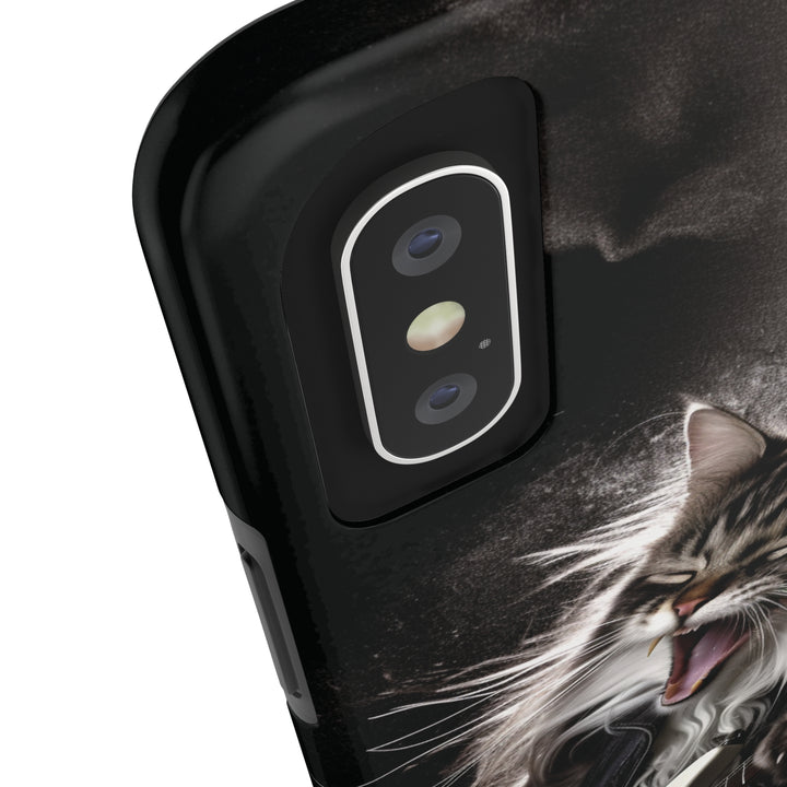 Cool Cat Playing Guitar Music Tough Phone Cases MADEE'S EXCLUSIVES - Madee's Boutique Phone Case Print On Demand Partners Accessories aesthetic mobile coveraesthetic phone casesiPhone 12 Mini
