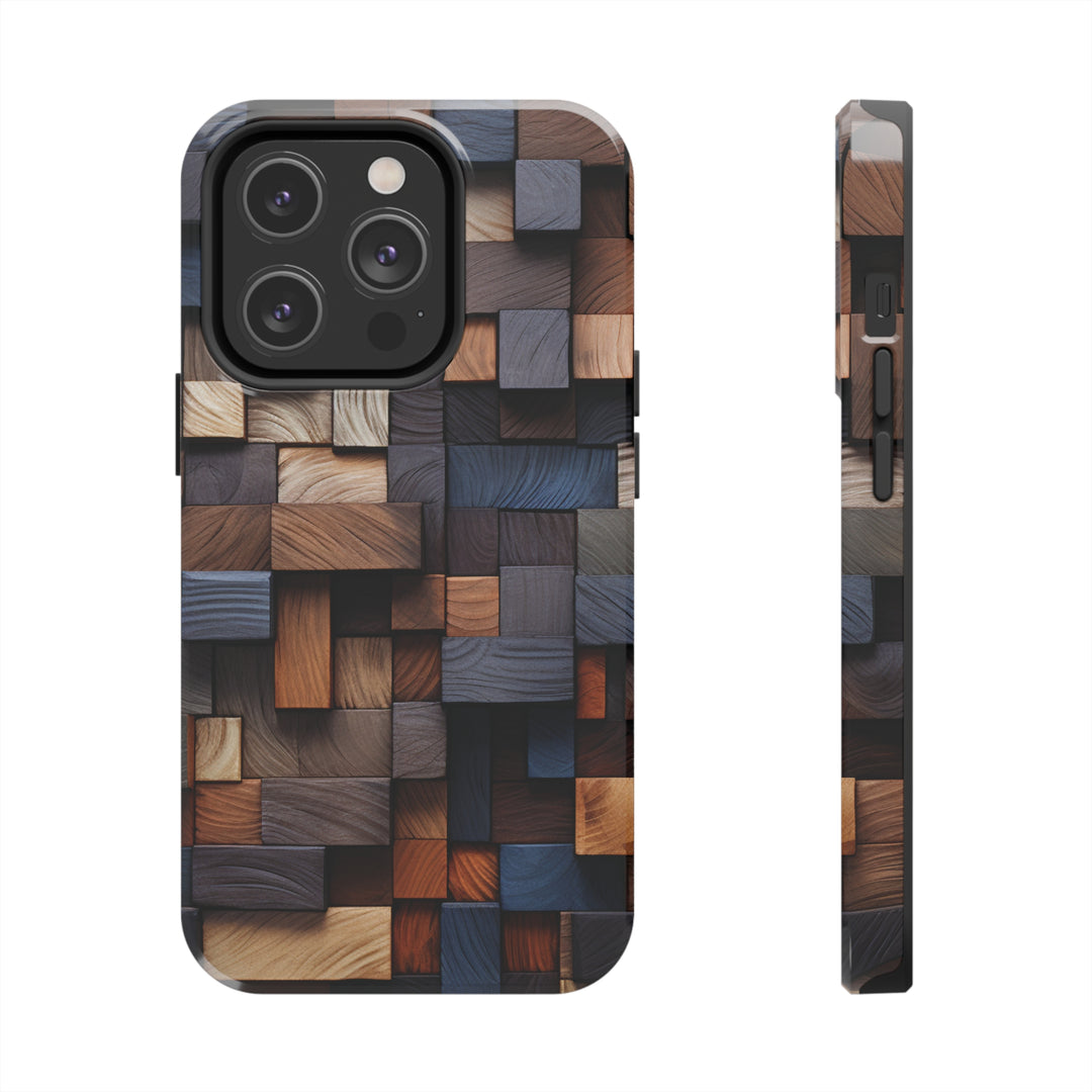 Colored Wood Design Tough iPhone Cases MADEE'S EXCLUSIVES - Madee's Boutique Phone Case Print On Demand Partners Accessories aesthetic mobile coveraesthetic phone casesiPhone 14 Pro