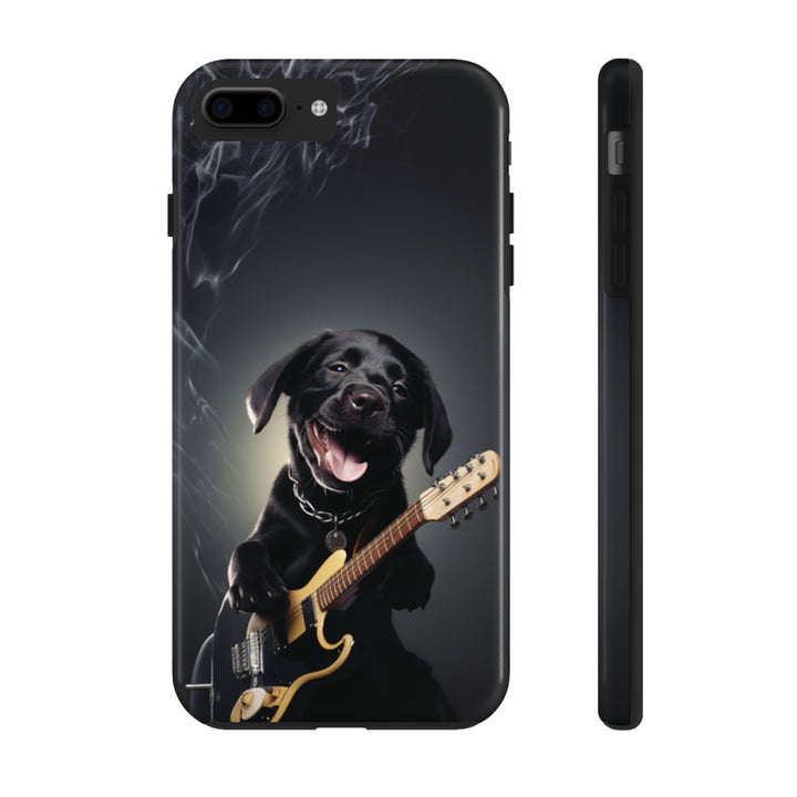 Cool Dog Guitar Tough iPhone Cases MADEE'S EXCLUSIVES - Madee's Boutique Phone Case Print On Demand Partners Accessories aesthetic mobile coveraesthetic phone casesiPhone 7 Plus, iPhone 8 Plus