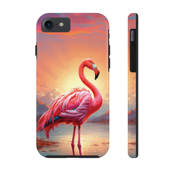 Beautiful Flamingo Tough iPhone Cases MADEE'S EXCLUSIVES - Madee's Boutique Phone Case Print On Demand Partners Accessories aesthetic mobile coveraesthetic phone casesiPhone 7, iPhone 8, iPhone SE