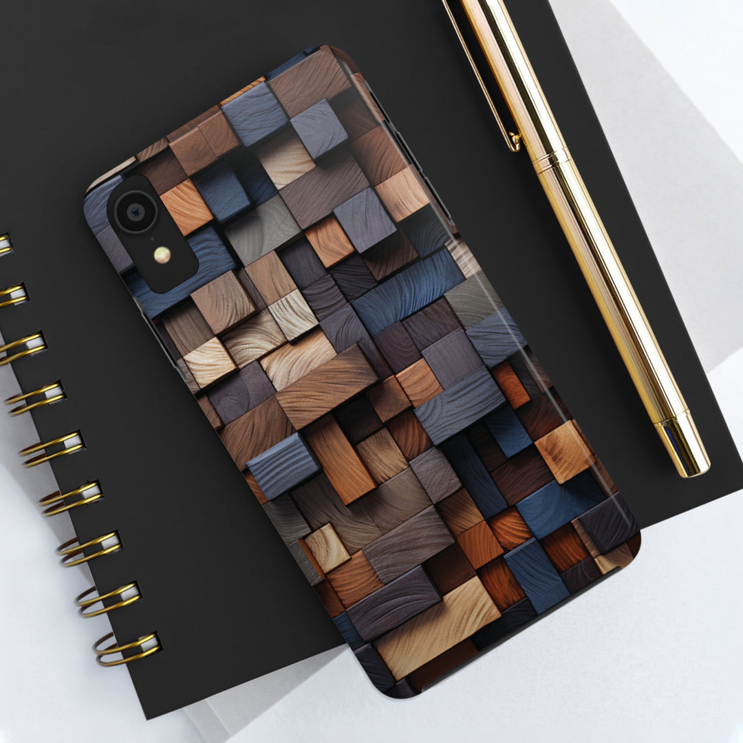 Colored Wood Design Tough iPhone Cases MADEE'S EXCLUSIVES - Madee's Boutique Phone Case Print On Demand Partners Accessories aesthetic mobile coveraesthetic phone casesiPhone 14