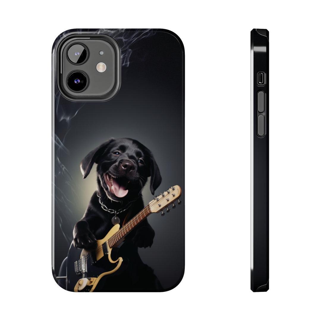 Cool Dog Guitar Tough iPhone Cases MADEE'S EXCLUSIVES - Madee's Boutique Phone Case Print On Demand Partners Accessories aesthetic mobile coveraesthetic phone casesiPhone 12