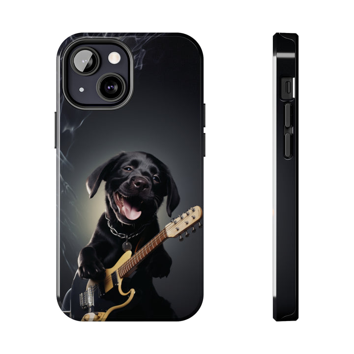 Cool Dog Guitar Tough iPhone Cases MADEE'S EXCLUSIVES - Madee's Boutique Phone Case Print On Demand Partners Accessories aesthetic mobile coveraesthetic phone casesiPhone 13 Mini