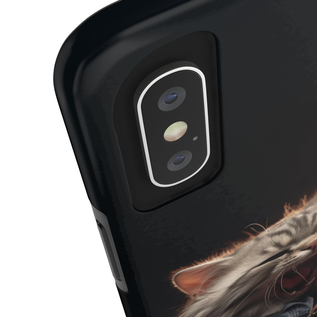 Cool Cat Playing Guitar Music Tough Phone Cases MADEE'S EXCLUSIVES - Madee's Boutique Phone Case Print On Demand Partners Accessories aesthetic mobile coveraesthetic phone casesiPhone 12 Mini