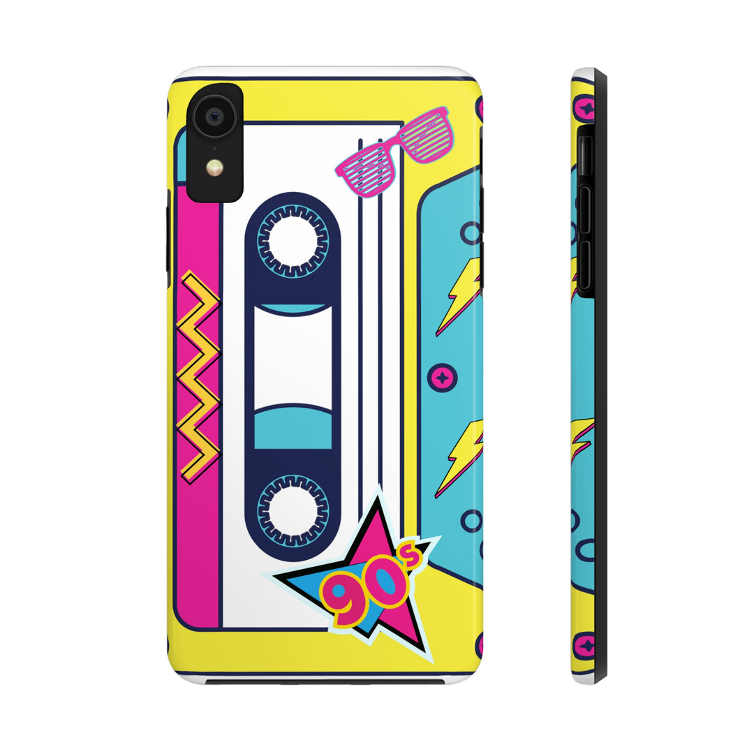 Radio Cassette 90'S Tough iPhone Cases Retro - Madee's Boutique Phone Case Printify Accessories Cadeau fête des mèresCadeau mamaniPhone X