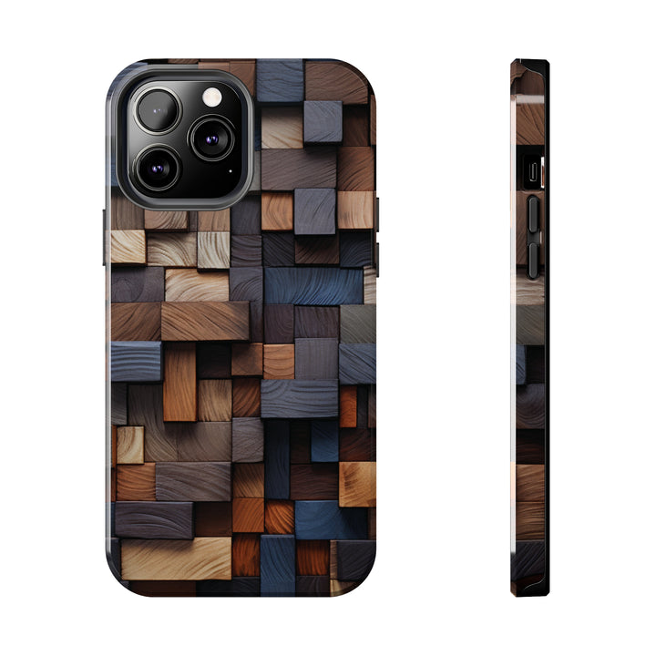 Colored Wood Design Tough iPhone Cases MADEE'S EXCLUSIVES - Madee's Boutique Phone Case Print On Demand Partners Accessories aesthetic mobile coveraesthetic phone casesiPhone 13 Pro Max