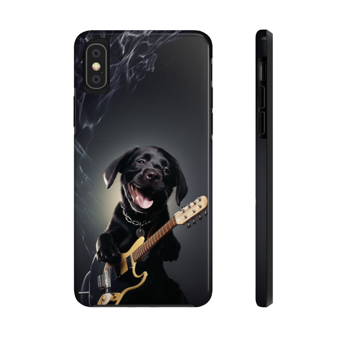Cool Dog Guitar Tough iPhone Cases MADEE'S EXCLUSIVES - Madee's Boutique Phone Case Print On Demand Partners Accessories aesthetic mobile coveraesthetic phone casesiPhone XS