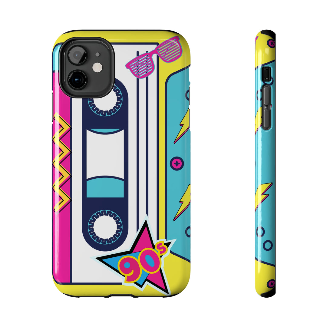 Radio Cassette 90'S Tough iPhone Cases Retro - Madee's Boutique Phone Case Printify Accessories Cadeau fête des mèresCadeau mamaniPhone 11