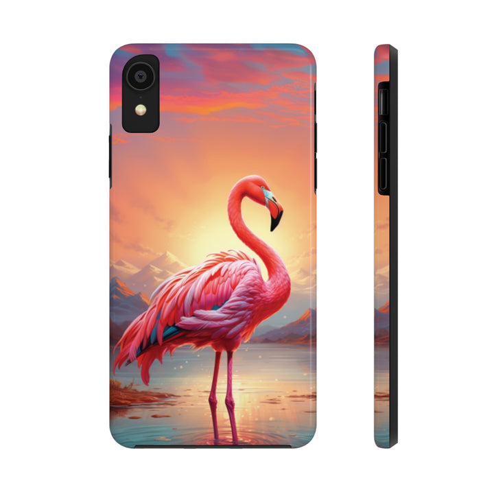 Beautiful Flamingo Tough iPhone Cases MADEE'S EXCLUSIVES - Madee's Boutique Phone Case Print On Demand Partners Accessories aesthetic mobile coveraesthetic phone casesiPhone XR