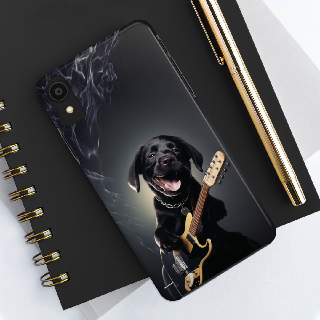 Cool Dog Guitar Tough iPhone Cases MADEE'S EXCLUSIVES - Madee's Boutique Phone Case Print On Demand Partners Accessories aesthetic mobile coveraesthetic phone casesiPhone XR