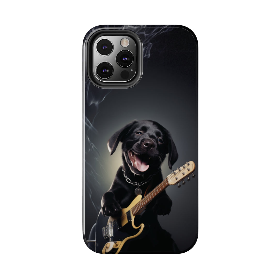 Cool Dog Guitar Tough iPhone Cases MADEE'S EXCLUSIVES - Madee's Boutique Phone Case Print On Demand Partners Accessories aesthetic mobile coveraesthetic phone casesiPhone 12 Mini