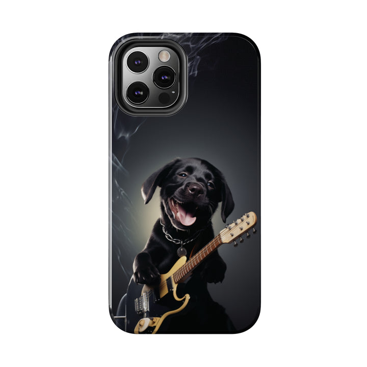 Cool Dog Guitar Tough iPhone Cases MADEE'S EXCLUSIVES - Madee's Boutique Phone Case Print On Demand Partners Accessories aesthetic mobile coveraesthetic phone casesiPhone 12 Mini
