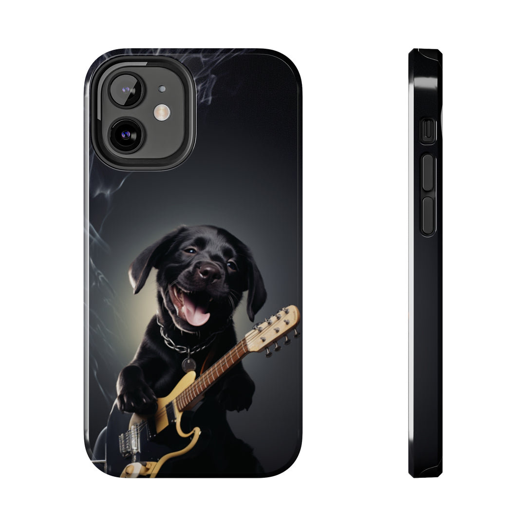 Cool Dog Guitar Tough iPhone Cases MADEE'S EXCLUSIVES - Madee's Boutique Phone Case Print On Demand Partners Accessories aesthetic mobile coveraesthetic phone casesiPhone 12 Mini