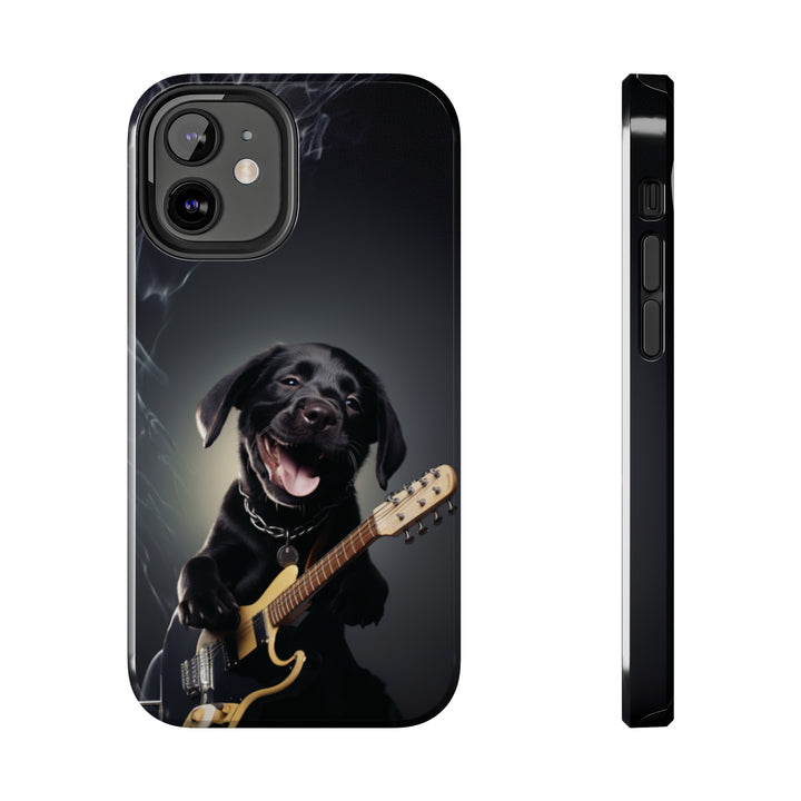 Cool Dog Guitar Tough iPhone Cases MADEE'S EXCLUSIVES - Madee's Boutique Phone Case Print On Demand Partners Accessories aesthetic mobile coveraesthetic phone casesiPhone 12 Mini