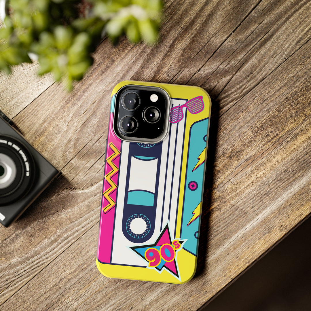 Radio Cassette 90'S Tough iPhone Cases Retro - Madee's Boutique Phone Case Printify Accessories Cadeau fête des mèresCadeau mamaniPhone 14