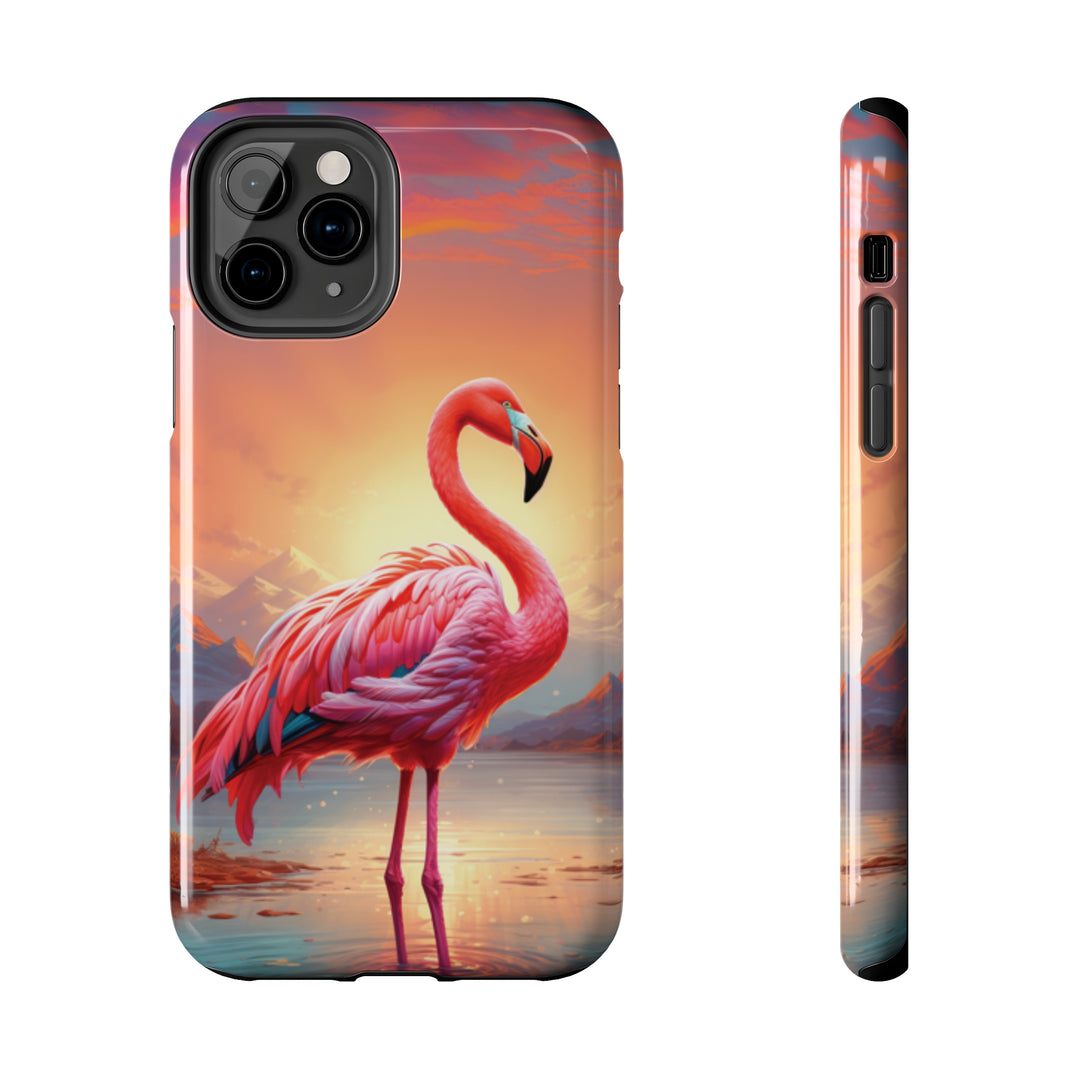 Beautiful Flamingo Tough iPhone Cases MADEE'S EXCLUSIVES - Madee's Boutique Phone Case Print On Demand Partners Accessories aesthetic mobile coveraesthetic phone casesiPhone 11 Pro