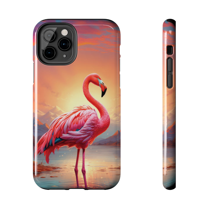 Beautiful Flamingo Tough iPhone Cases MADEE'S EXCLUSIVES - Madee's Boutique Phone Case Print On Demand Partners Accessories aesthetic mobile coveraesthetic phone casesiPhone 11 Pro
