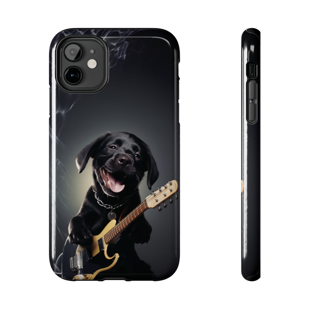 Cool Dog Guitar Tough iPhone Cases MADEE'S EXCLUSIVES - Madee's Boutique Phone Case Print On Demand Partners Accessories aesthetic mobile coveraesthetic phone casesiPhone 11