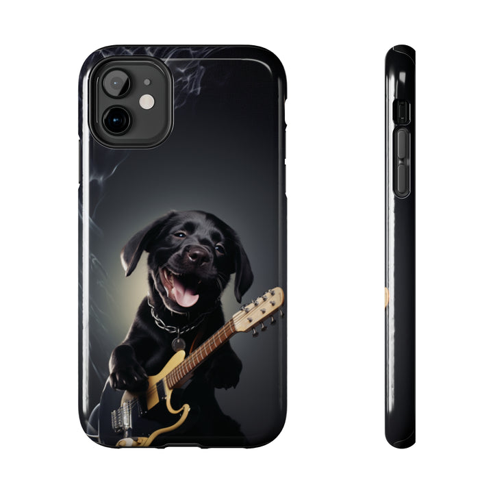 Cool Dog Guitar Tough iPhone Cases MADEE'S EXCLUSIVES - Madee's Boutique Phone Case Print On Demand Partners Accessories aesthetic mobile coveraesthetic phone casesiPhone 11