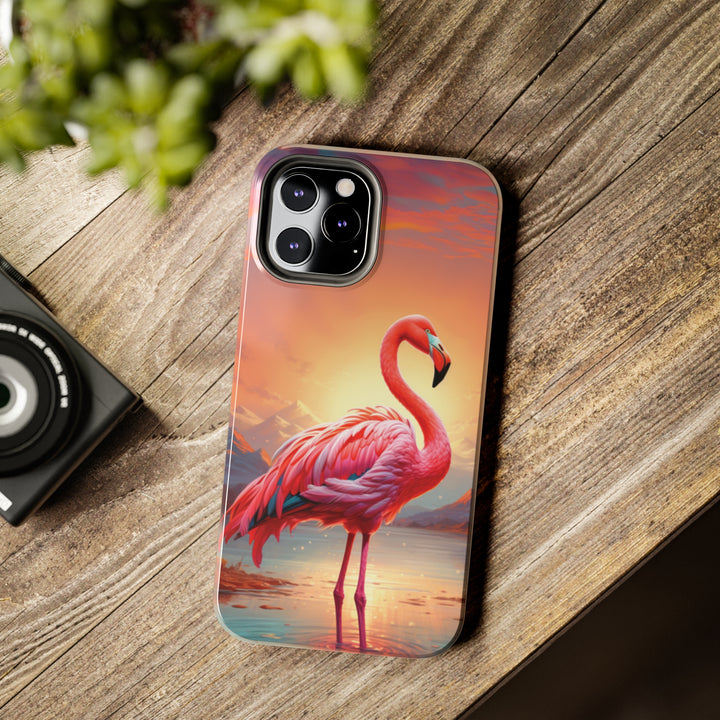 Beautiful Flamingo Tough iPhone Cases MADEE'S EXCLUSIVES - Madee's Boutique Phone Case Print On Demand Partners Accessories aesthetic mobile coveraesthetic phone casesiPhone 14