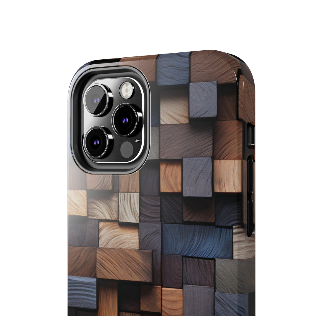 Colored Wood Design Tough iPhone Cases MADEE'S EXCLUSIVES - Madee's Boutique Phone Case Print On Demand Partners Accessories aesthetic mobile coveraesthetic phone casesiPhone 12 Mini