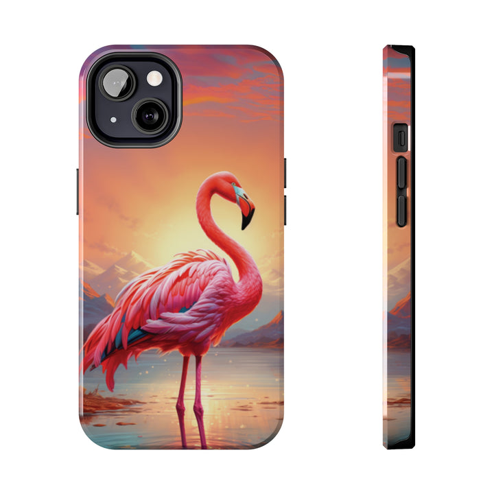 Beautiful Flamingo Tough iPhone Cases MADEE'S EXCLUSIVES - Madee's Boutique Phone Case Print On Demand Partners Accessories aesthetic mobile coveraesthetic phone casesiPhone 13