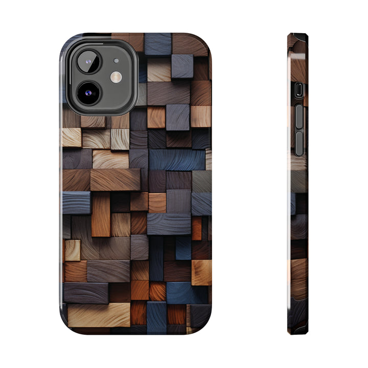 Colored Wood Design Tough iPhone Cases MADEE'S EXCLUSIVES - Madee's Boutique Phone Case Print On Demand Partners Accessories aesthetic mobile coveraesthetic phone casesiPhone 12