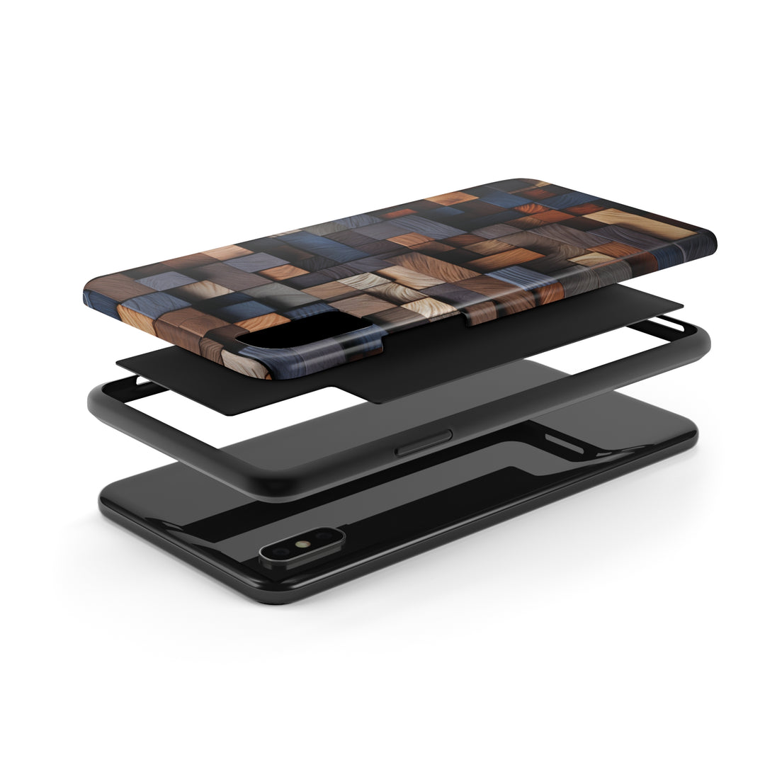 Colored Wood Design Tough iPhone Cases MADEE'S EXCLUSIVES - Madee's Boutique Phone Case Print On Demand Partners Accessories aesthetic mobile coveraesthetic phone casesiPhone 12 Mini