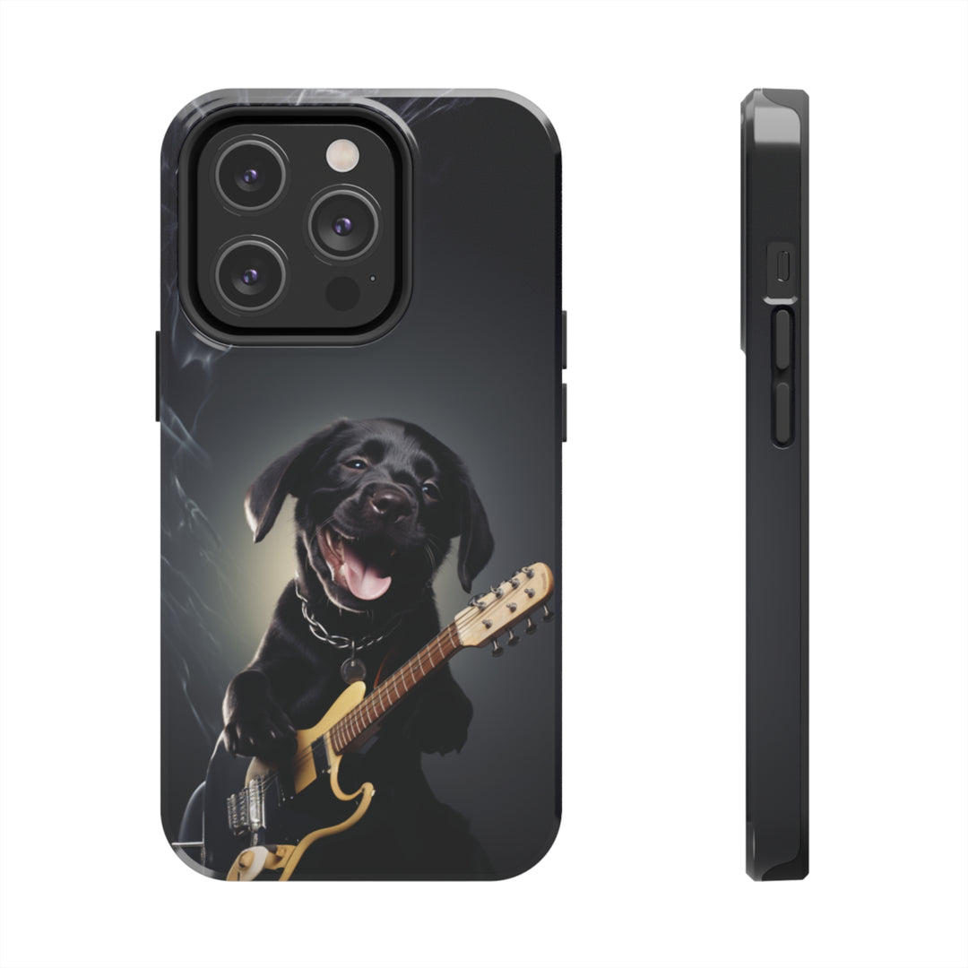 Cool Dog Guitar Tough iPhone Cases MADEE'S EXCLUSIVES - Madee's Boutique Phone Case Print On Demand Partners Accessories aesthetic mobile coveraesthetic phone casesiPhone 14 Pro