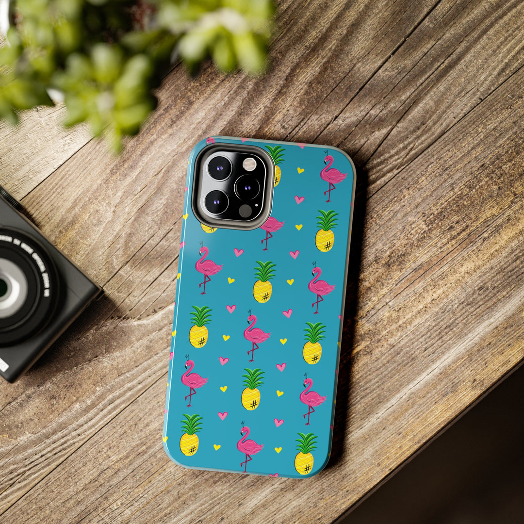 Flamingo Tough iPhone Cases - Madee's Boutique Phone Case Printify Accessories Aesthetic Case IphoneAesthetic Case PhoneiPhone 14