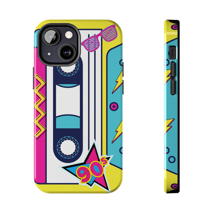 Radio Cassette 90'S Tough iPhone Cases Retro - Madee's Boutique Phone Case Printify Accessories Cadeau fête des mèresCadeau mamaniPhone 13 Mini