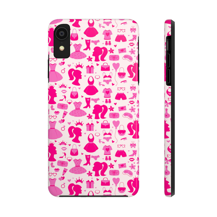 Girly pink Tough iPhone Cases - Madee's Boutique Phone Case Printify Accessories Aesthetic Case IphoneAesthetic Case PhoneiPhone XR