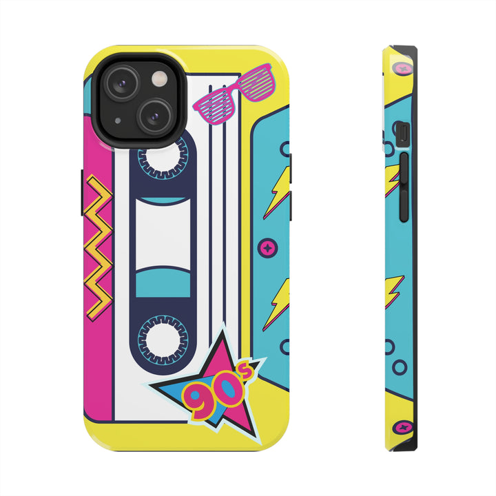 Radio Cassette 90'S Tough iPhone Cases Retro - Madee's Boutique Phone Case Printify Accessories Cadeau fête des mèresCadeau mamaniPhone 14
