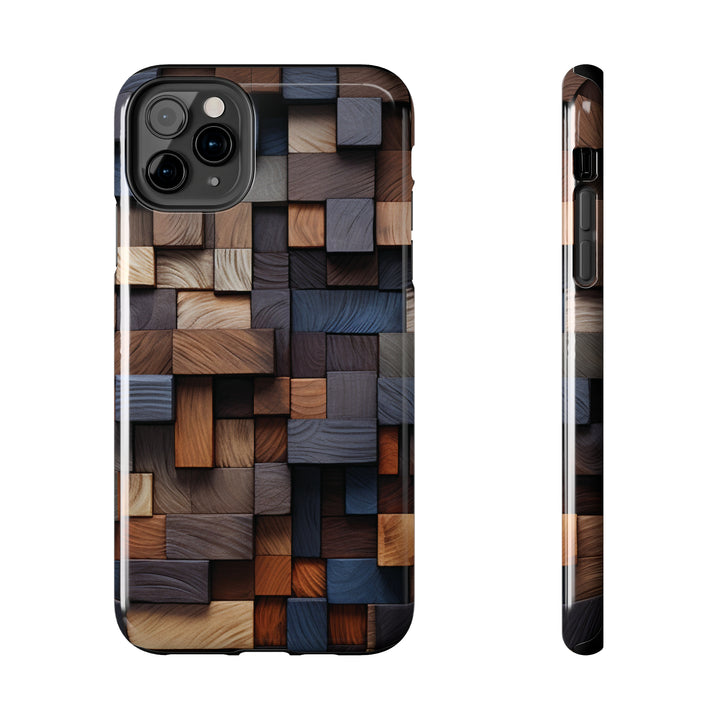 Colored Wood Design Tough iPhone Cases MADEE'S EXCLUSIVES - Madee's Boutique Phone Case Print On Demand Partners Accessories aesthetic mobile coveraesthetic phone casesiPhone 11 Pro Max