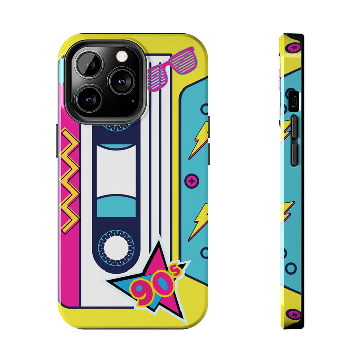 Radio Cassette 90'S Tough iPhone Cases Retro - Madee's Boutique Phone Case Printify Accessories Cadeau fête des mèresCadeau mamaniPhone 13 Pro