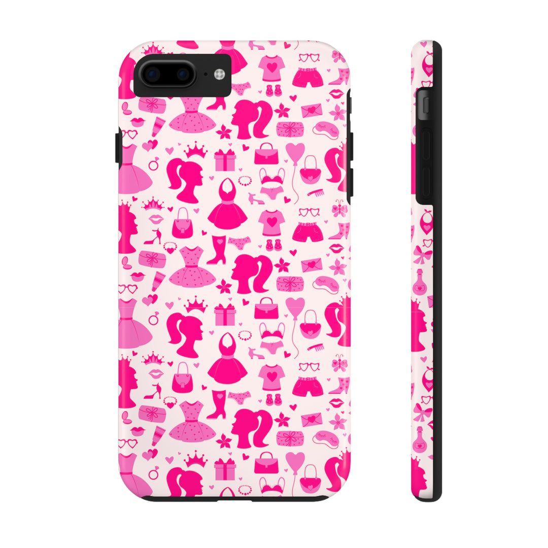 Girly pink Tough iPhone Cases - Madee's Boutique Phone Case Printify Accessories Aesthetic Case IphoneAesthetic Case PhoneiPhone 7 Plus, iPhone 8 Plus