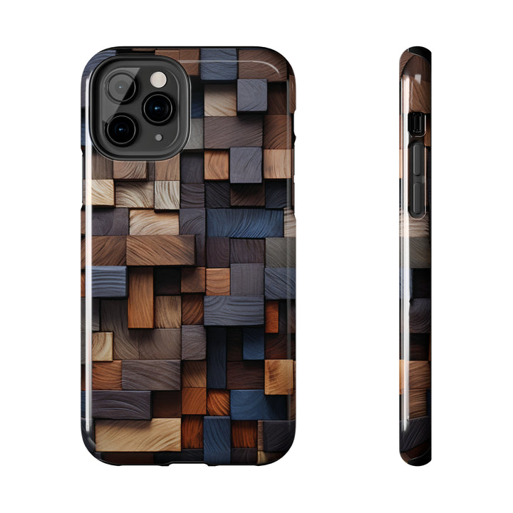 Colored Wood Design Tough iPhone Cases MADEE'S EXCLUSIVES - Madee's Boutique Phone Case Print On Demand Partners Accessories aesthetic mobile coveraesthetic phone casesiPhone 11 Pro