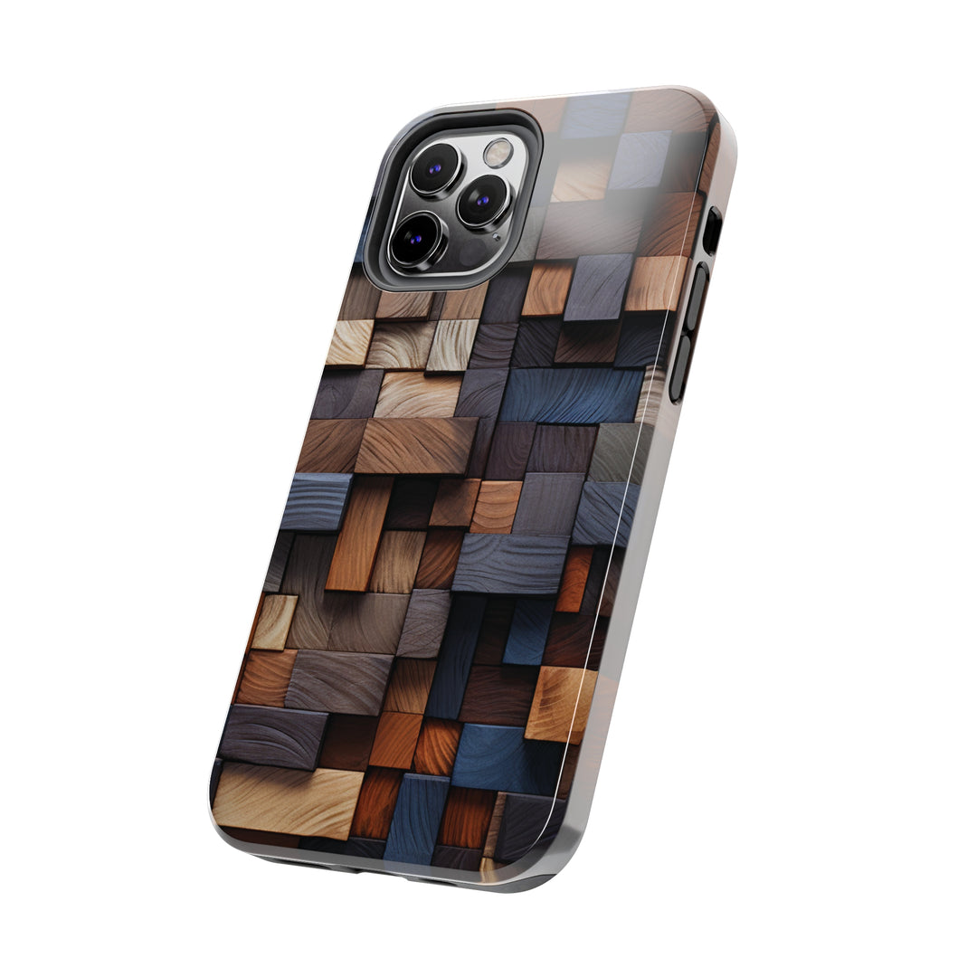 Colored Wood Design Tough iPhone Cases MADEE'S EXCLUSIVES - Madee's Boutique Phone Case Print On Demand Partners Accessories aesthetic mobile coveraesthetic phone casesiPhone 12 Mini