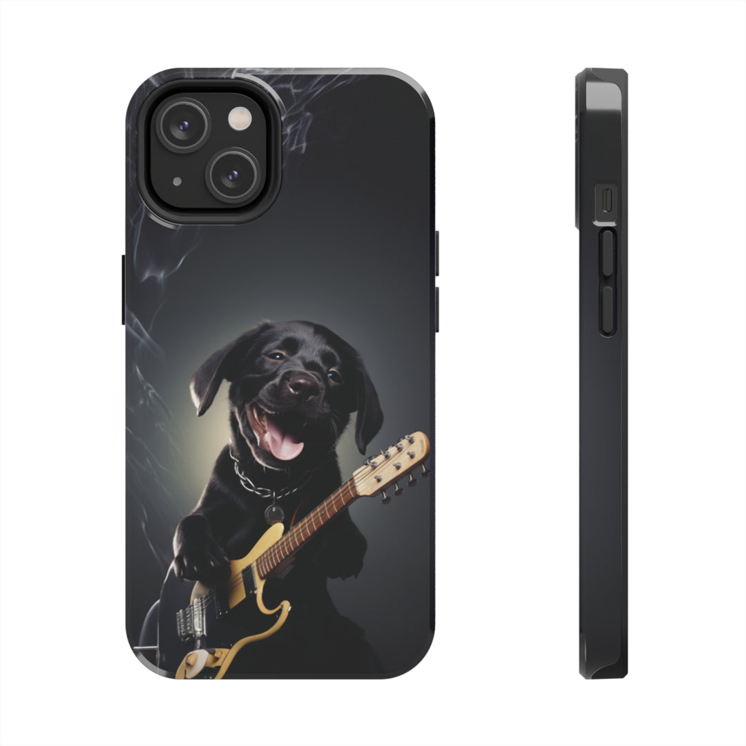 Cool Dog Guitar Tough iPhone Cases MADEE'S EXCLUSIVES - Madee's Boutique Phone Case Print On Demand Partners Accessories aesthetic mobile coveraesthetic phone casesiPhone 14
