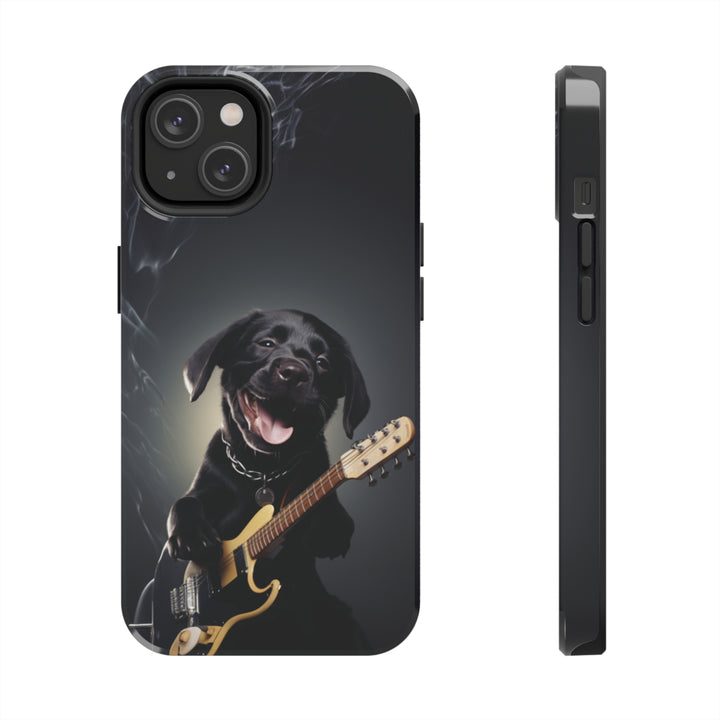 Cool Dog Guitar Tough iPhone Cases MADEE'S EXCLUSIVES - Madee's Boutique Phone Case Print On Demand Partners Accessories aesthetic mobile coveraesthetic phone casesiPhone 14