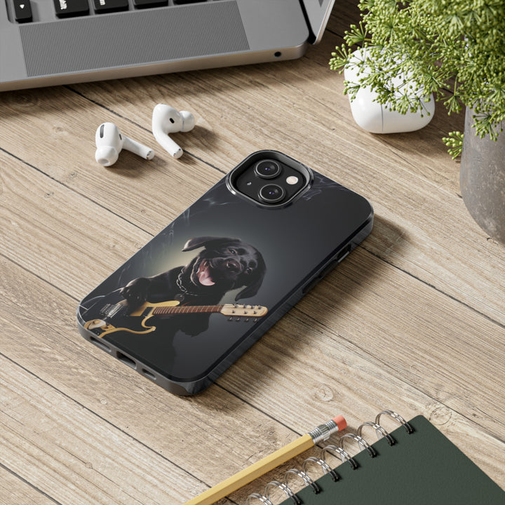 Cool Dog Guitar Tough iPhone Cases MADEE'S EXCLUSIVES - Madee's Boutique Phone Case Print On Demand Partners Accessories aesthetic mobile coveraesthetic phone casesiPhone XR