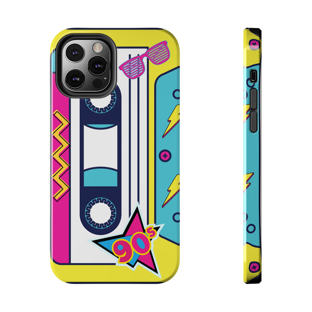 Radio Cassette 90'S Tough iPhone Cases Retro - Madee's Boutique Phone Case Printify Accessories Cadeau fête des mèresCadeau mamaniPhone 12 Pro