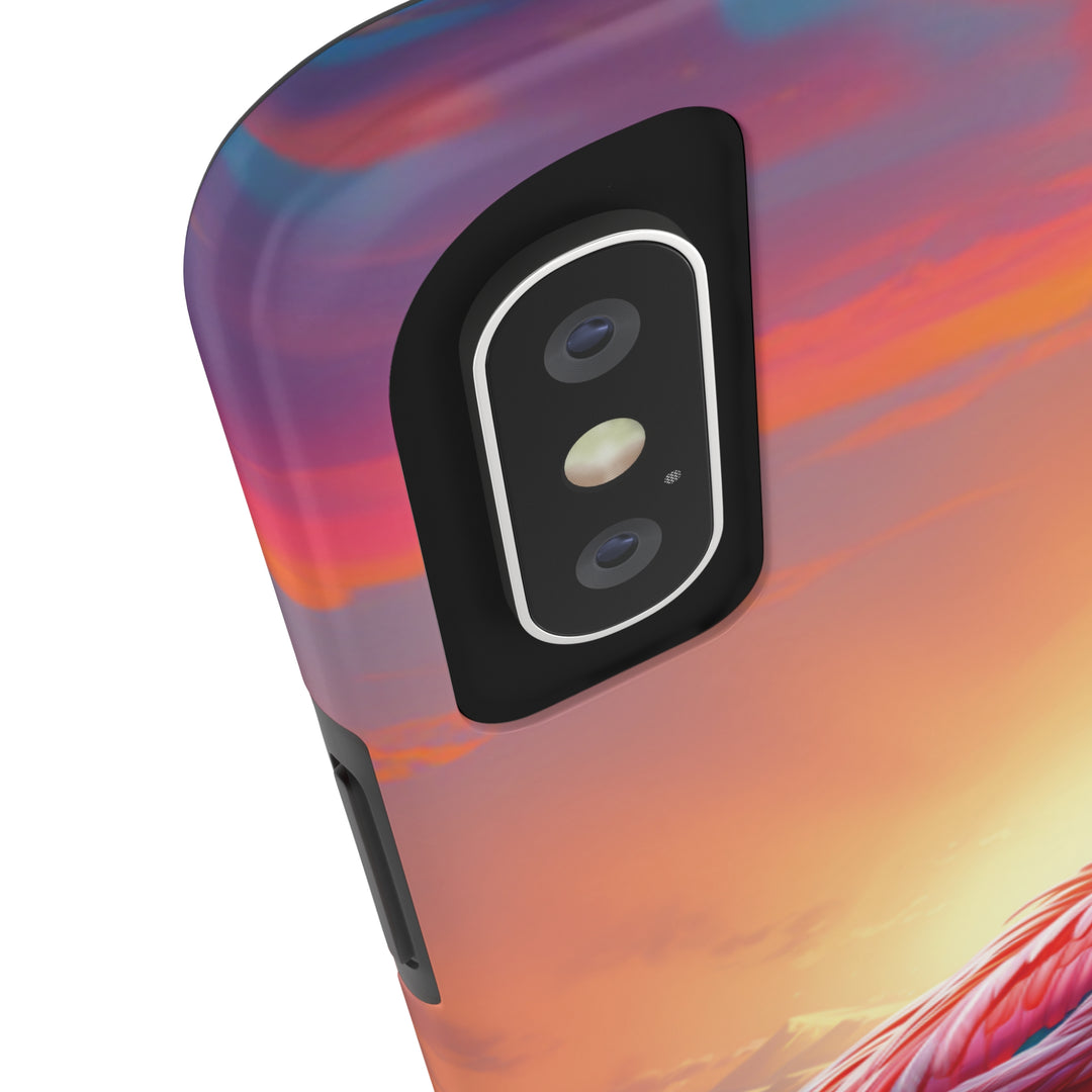 Beautiful Flamingo Tough iPhone Cases MADEE'S EXCLUSIVES - Madee's Boutique Phone Case Print On Demand Partners Accessories aesthetic mobile coveraesthetic phone casesiPhone 14