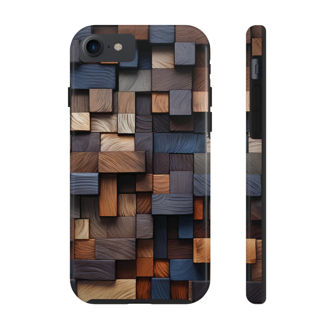 Colored Wood Design Tough iPhone Cases MADEE'S EXCLUSIVES - Madee's Boutique Phone Case Print On Demand Partners Accessories aesthetic mobile coveraesthetic phone casesiPhone 7, iPhone 8, iPhone SE