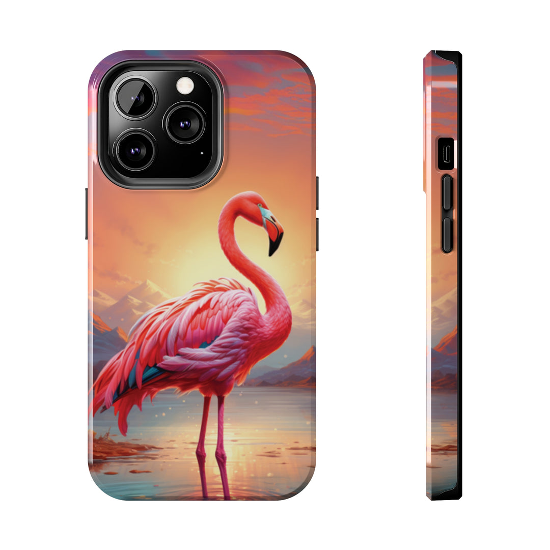 Beautiful Flamingo Tough iPhone Cases MADEE'S EXCLUSIVES - Madee's Boutique Phone Case Print On Demand Partners Accessories aesthetic mobile coveraesthetic phone casesiPhone 13 Pro