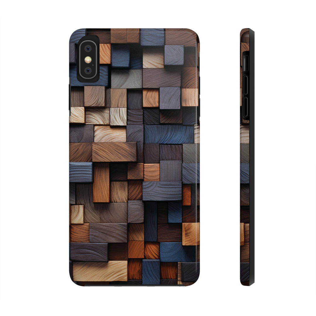 Colored Wood Design Tough iPhone Cases MADEE'S EXCLUSIVES - Madee's Boutique Phone Case Print On Demand Partners Accessories aesthetic mobile coveraesthetic phone casesiPhone XS MAX